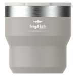 Taza apilable térmica doble pared acero inoxidable 295ml Stanley color gris vista impresa logo 2