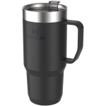 Taza térmica con tapa antiderrames y doble pared 473ml Stanley color negro
