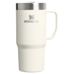 Taza térmica con tapa antiderrames y doble pared 473ml Stanley color beige segunda vista frontal