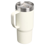 Taza térmica con tapa antiderrames y doble pared 473ml Stanley color beige segunda vista trasera