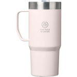 Taza térmica con tapa antiderrames y doble pared 473ml Stanley color rosa claro vista impresa logo 2