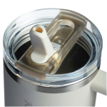 Vaso térmico con pajita abatible a prueba de fugas 1,18L Stanley color beige vista detalle 1