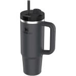 Vaso termo con tapa giratoria y pajita reutilizable 890ml Stanley color negro