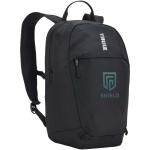 Mochila compacta para diario con reflectantes 12L Thule color negro vista impresión transfer