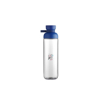 Botella de agua con tapa abatible antigoteo 900ml Mepal color azul pastel vista impresión tampografía