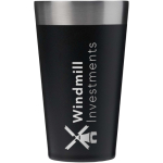 Vaso apilable con doble pared y aislamiento al vacío 470ml Stanley color negro vista impresa logo 2