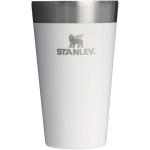 Vaso apilable con doble pared y aislamiento al vacío 470ml Stanley color blanco
