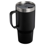 Taza térmica de acero inox con tapa antisalpicaduras 710ml Stanley color negro segunda vista trasera