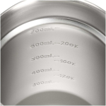 Taza térmica de acero inox con tapa antisalpicaduras 710ml Stanley color negro vista detalle 1