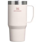 Taza térmica de acero inox con tapa antisalpicaduras 710ml Stanley color rosa claro