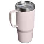 Taza térmica de acero inox con tapa antisalpicaduras 710ml Stanley color rosa claro segunda vista trasera