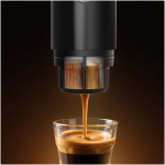Cafetera portátil presión 15bar y recargable 80ml Prixton color negro