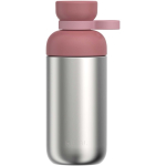 Botella de agua con doble abertura y tapón a rosca 500ml Mepal color rosa segunda vista frontal