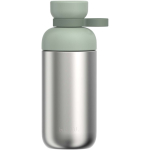 Botella de agua con doble abertura y tapón a rosca 500ml Mepal color verde manzana segunda vista frontal