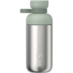 Botella de agua con doble abertura y tapón a rosca 500ml Mepal color verde manzana vista impresa logo 2