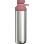 Botella con doble apertura y tapa antifugas 900ml Mepal color rosa segunda vista frontal