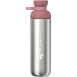 Botella con doble apertura y tapa antifugas 900ml Mepal color rosa vista impresa logo 2