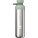 Botella con doble apertura y tapa antifugas 900ml Mepal color verde manzana vista impresa logo 2