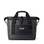 Nevera portátil con cierre enrollable y aislante Nordic Drift 22L color negro vista de impresión