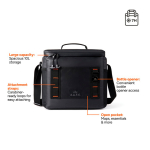Nevera portátil con correa ajustable y bolsillos Nordic Drift Storm10L color negro