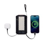 Powerbank solar plegable con carga rápida Nordic Drift Titan 10000mAh color negro tercera vista
