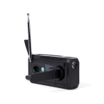 Radio de emergencia con powerbank Nordic Drift Titan 4000mAh color negro cuarta vista