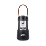 Linterna camping con altavoz y carga USB-C Nordic Drift Everest 10W color negro vista con logo