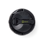Linterna de camping compacta con manivela y 200lm Nordic Drift Everest color negro vista con logo