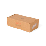 Linterna de emergencia con manivela 2000mAh Nordic Drift Everest color negro segunda vista con caja