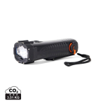 Linterna de emergencia con manivela 2000mAh Nordic Drift Everest color negro