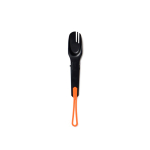 Cubiertos 4 en 1 para exteriores en acero inox Nordic Drift Trail color negro