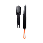Cubiertos 4 en 1 para exteriores en acero inox Nordic Drift Trail color negro cuarta vista