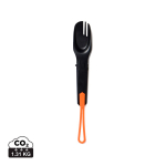 Cubiertos 4 en 1 para exteriores en acero inox Nordic Drift Trail color negro