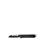 Cuchillo plegable de acero inoxidable Nordic Drift Adventure color negro vista con logo