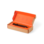 Cuchillo plegable de acero inoxidable Nordic Drift Adventure color negro segunda vista con caja
