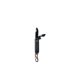 Multiherramienta llavero de acero inoxidable Nordic Drift Adventure color negro vista con logo
