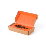 Multiherramienta llavero de acero inoxidable Nordic Drift Adventure color negro segunda vista con caja