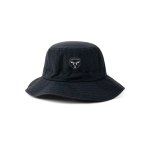 Gorro ligero de 5 paneles con cordón barbilla 115 g/m2 Nordic Drift color negro vista con logo