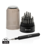 Set de destornilladores multifunción de aluminio 31 en 1 GearX color negro