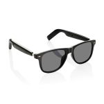 Gafas de audio inteligentes con traducción IA polarizadas UV400 color negro