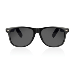 Gafas de audio inteligentes con traducción IA polarizadas UV400 color negro tercera vista