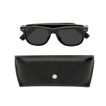 Gafas de audio inteligentes con traducción IA polarizadas UV400 color negro séptima vista