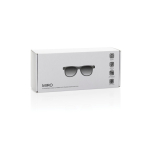 Gafas de audio inteligentes con traducción IA polarizadas UV400 color negro segunda vista con caja