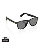 Gafas de audio inteligentes con traducción IA polarizadas UV400 color negro