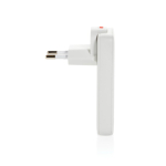 Cargador plano ultrafino con clavijas viaje y USB-C 65W color blanco quinta vista