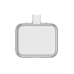 Adaptador carga inteligente USB-C protección sobrecarga 140W color plateado segunda vista