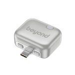 Adaptador carga inteligente USB-C protección sobrecarga 140W color plateado vista con logo
