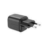 Cargador USB ecológico compacto con enchufe para EU 100W color negro segunda vista