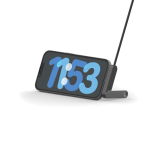 Cable carga USB-C a USB-C con soporte ajustable para móvil 65W color negro segunda vista