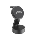 Cargador inalámbrico plegable 3 en 1 con carga ultrarrápida 25W color gris vista de impresión